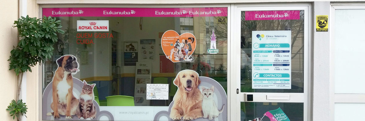 Fachada Clínica Veterinária de Abrantes